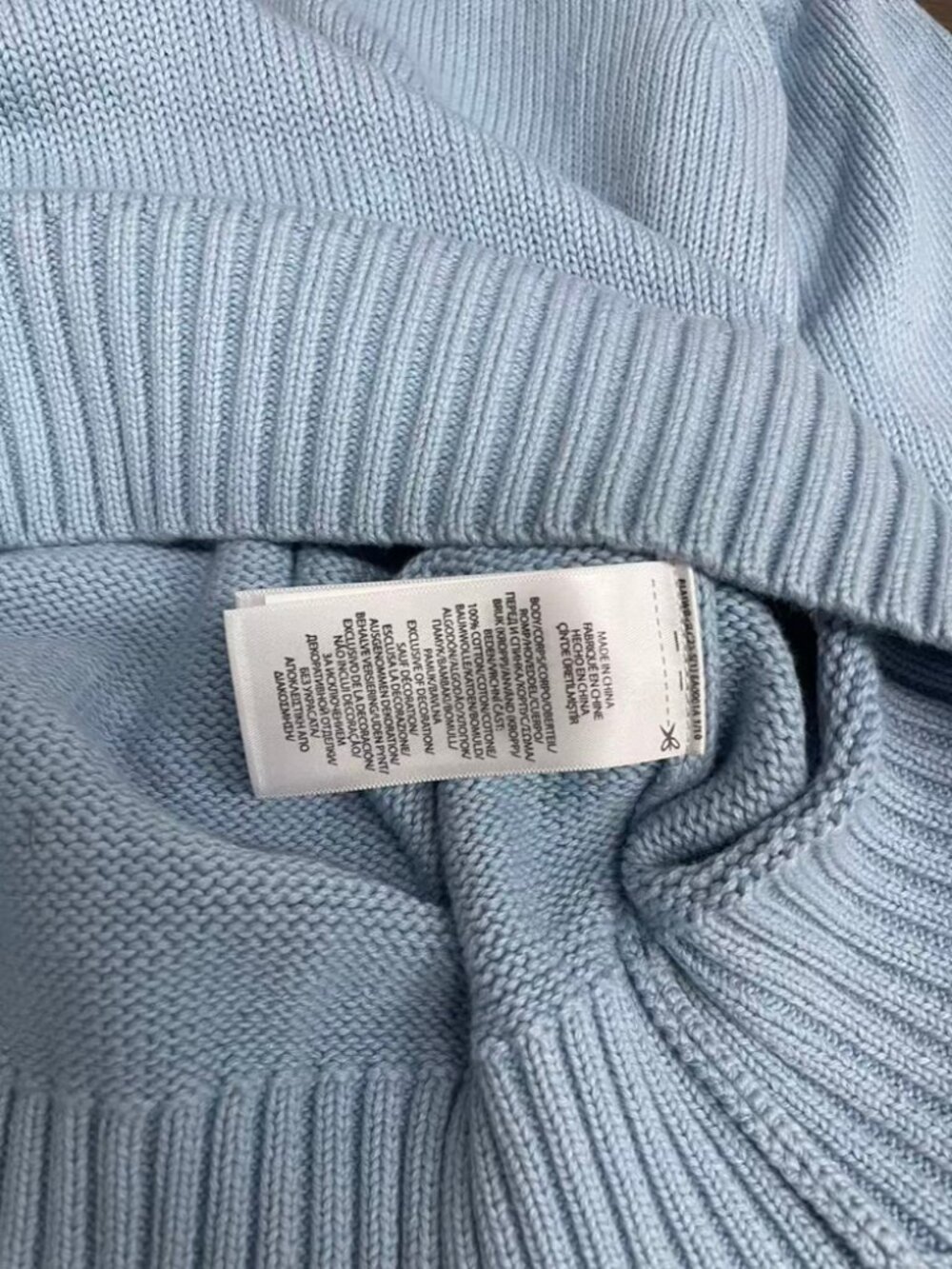 Polo Ralph Lauren Light Blue Casual Polo Bear Crewneck Knit Sweater - Picture 6 of 6